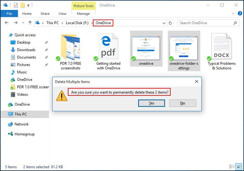 Recover permanently deleted pictures from OneDrive 1