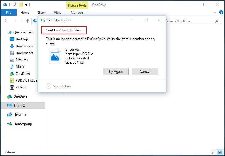 Recover permanently deleted pictures from OneDrive 2