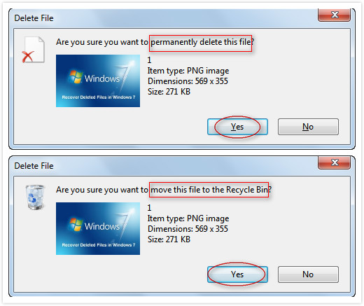 Recover deleted files in Windows 7 2