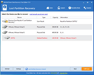 Free Data Recovery Software Lost Partition Recovery