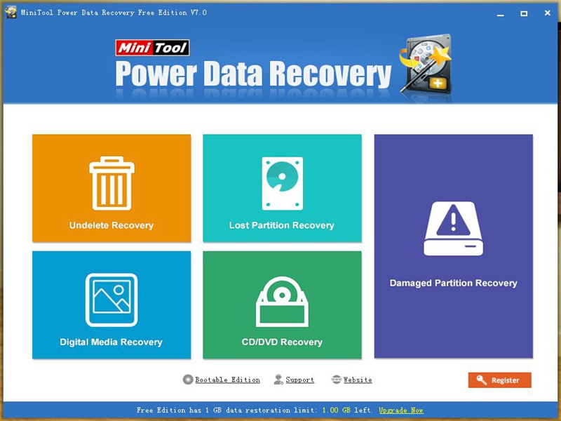 A free data recovery software.