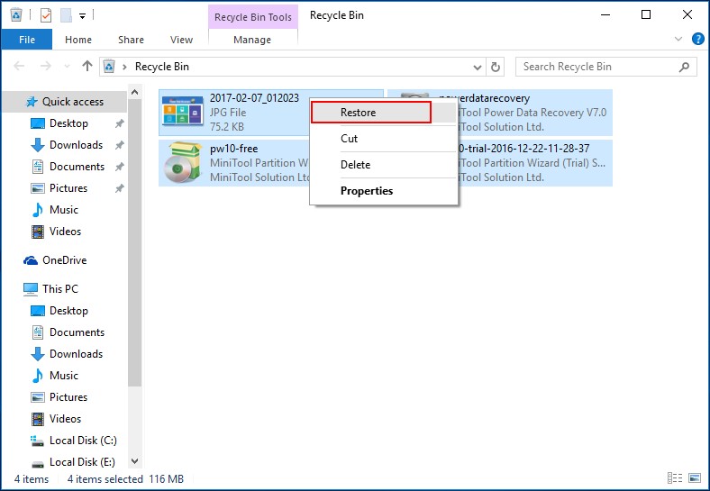 Recover deleted files Windows 10 2