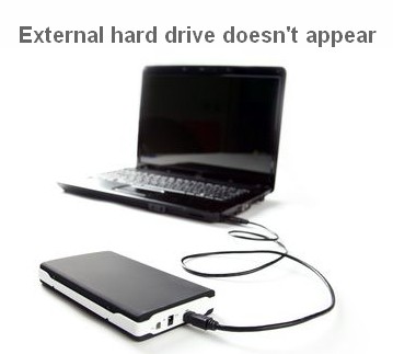 External hard drive doesn't appear 1
