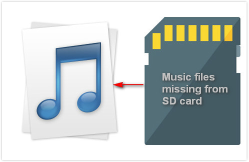 Music missing from SD card 1
