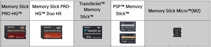 sony memory sticks