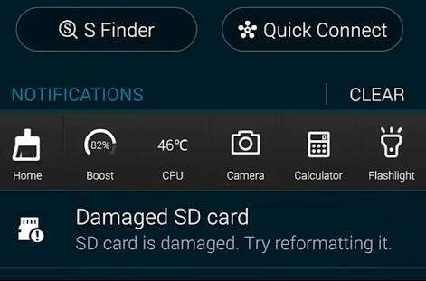 damaged SD card error