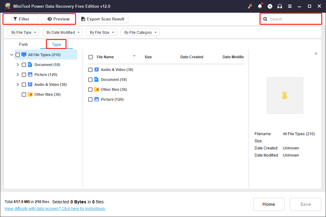 use features to locate files