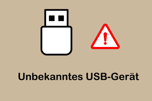 Unbekanntes USB-Gerät (Fehler beim Anfordern der Gerätebeschreibung) | Lösungen