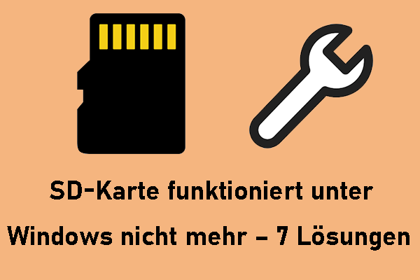 SD-Karte funktioniert unter Windows nicht mehr – 7 Lösungen