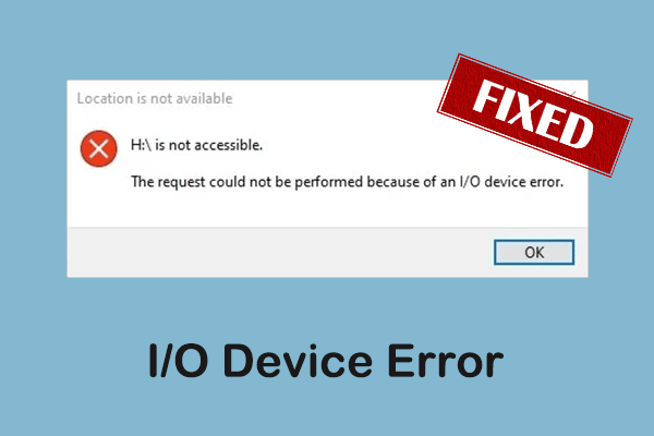 Hard Disk I/O Device Error on Windows | Top Four Solutions