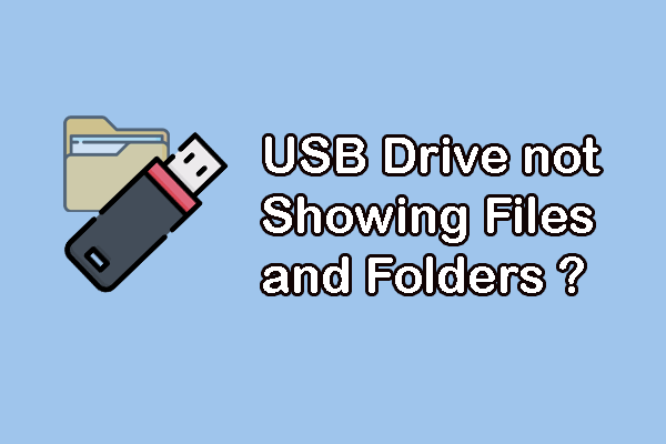 Fix USB Drive not Showing Files and Folders & Recover Data