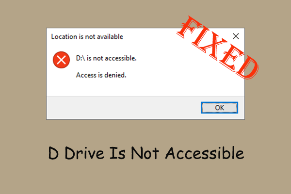 Effortless Fixes for D Drive Is Not Accessible Error & Data Recovery