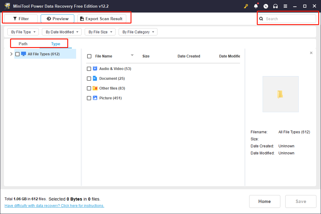 use multiple features to find and locate files