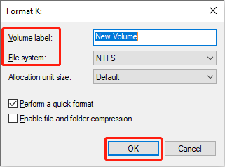 format the Kingston USB drive using Disk Management
