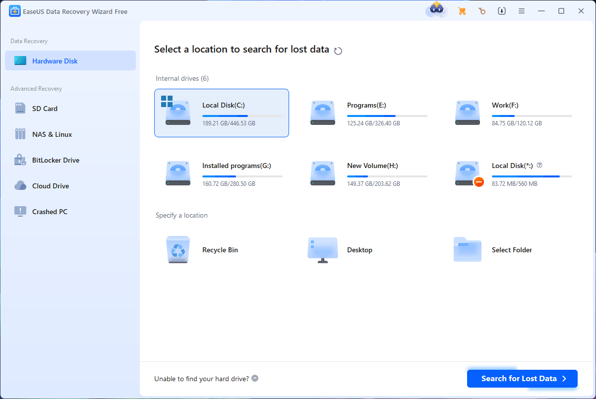 EaseUS Data Recovery Wizard