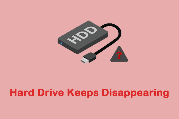 Fix SSD/Hard Drive Keeps Disappearing & Recover Data