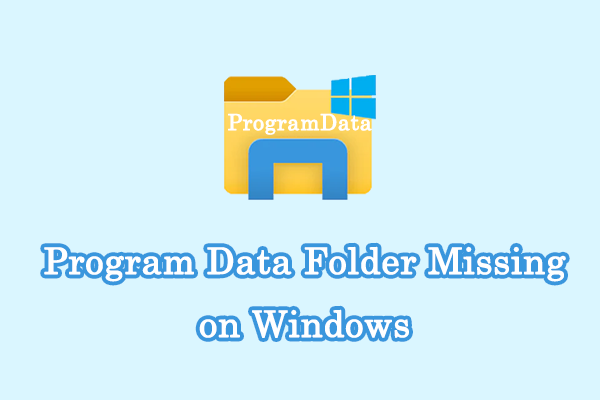 Target Solutions: Program Data Folder Missing on Windows