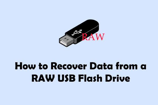 How to Recover Data from a RAW USB Flash Drive & Fix a RAW USB
