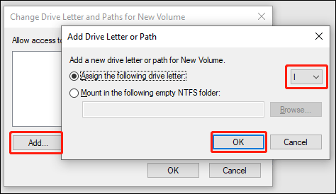 assign a drive letter to the Samsung T7 SSD