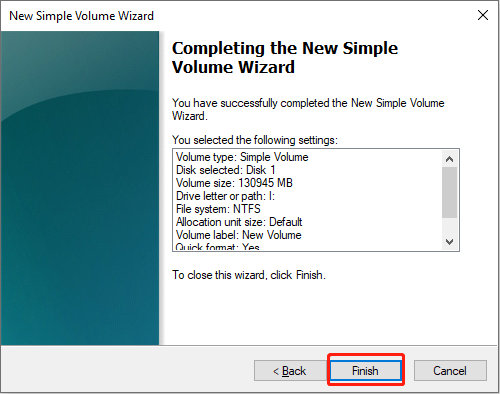 create a new partition for future use