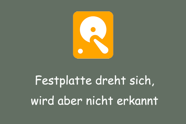 Im Fokus: So beheben Sie das Problem, wenn sich die Festplatte dreht, aber nicht erkannt wird