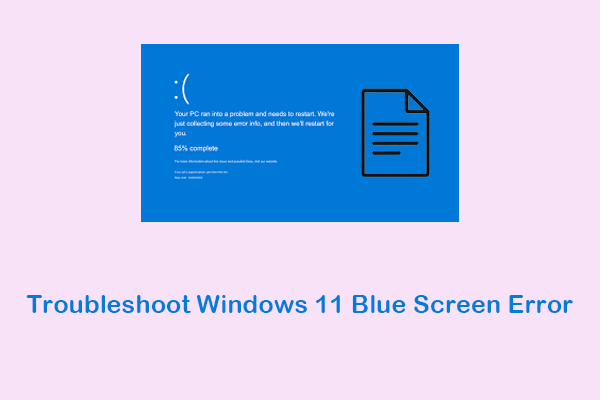 How to Fix BSOD? Troubleshoot Windows 11 Blue Screen Error