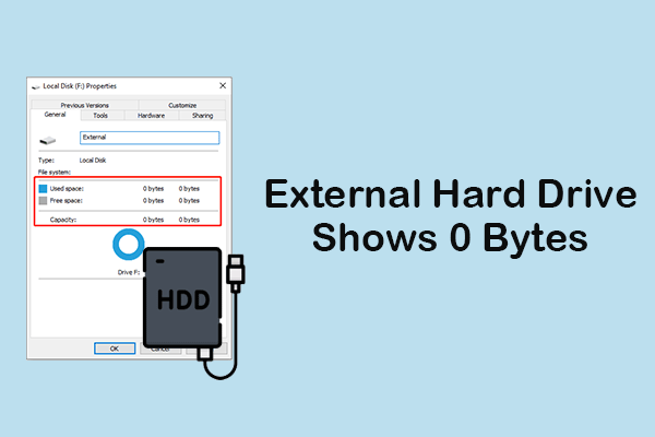 External Hard Drive Shows 0 Bytes – Top Way to Recover Data