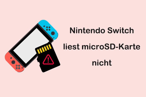 Wie man behebt, dass Nintendo Switch die microSD-Karte nicht liest: 6 Lösungen