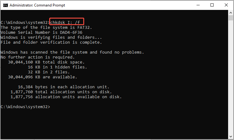 type the command and press Enter