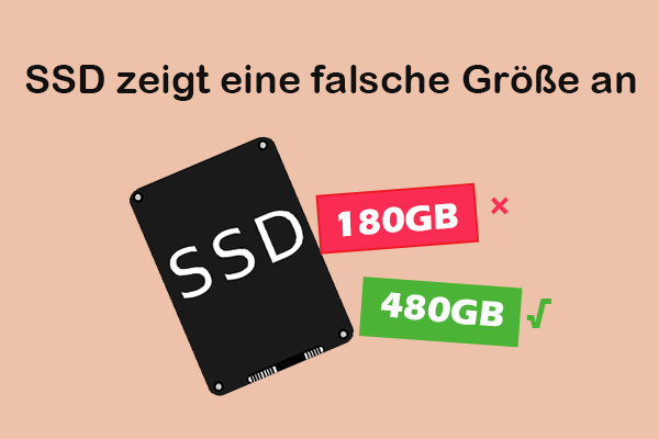 SSD zeigt unter Windows 10/11 falsche Größe an: Ursachen und Lösungen