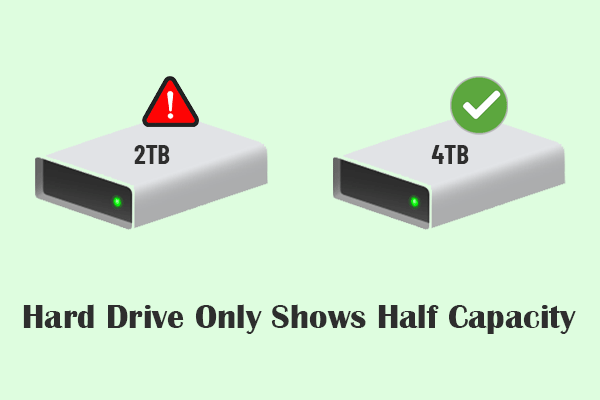 Why Is My Hard Drive Only Shows Half Capacity? Causes and Fixes