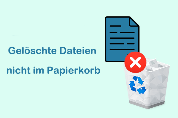 So stellen Sie gelöschte Dateien wieder her, die sich nicht im Papierkorb befinden